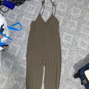 Green jumpsuit light wear